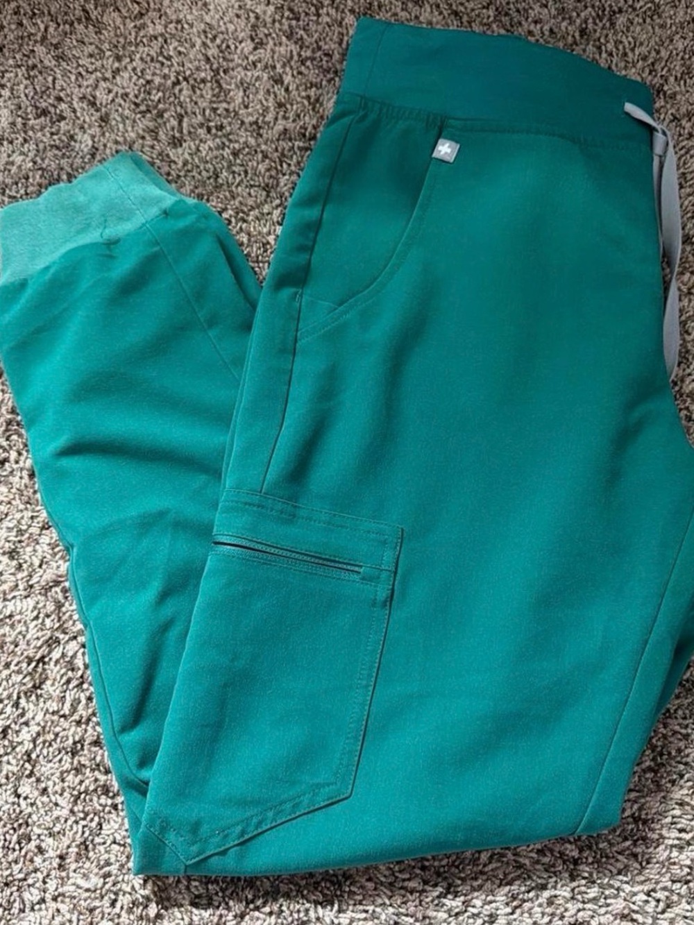 Figs hunter green scrub Jogger
